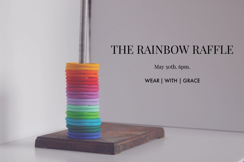 The RAINBOW RAFFLE & the campaign hoop launch. 30th May. 6pm.